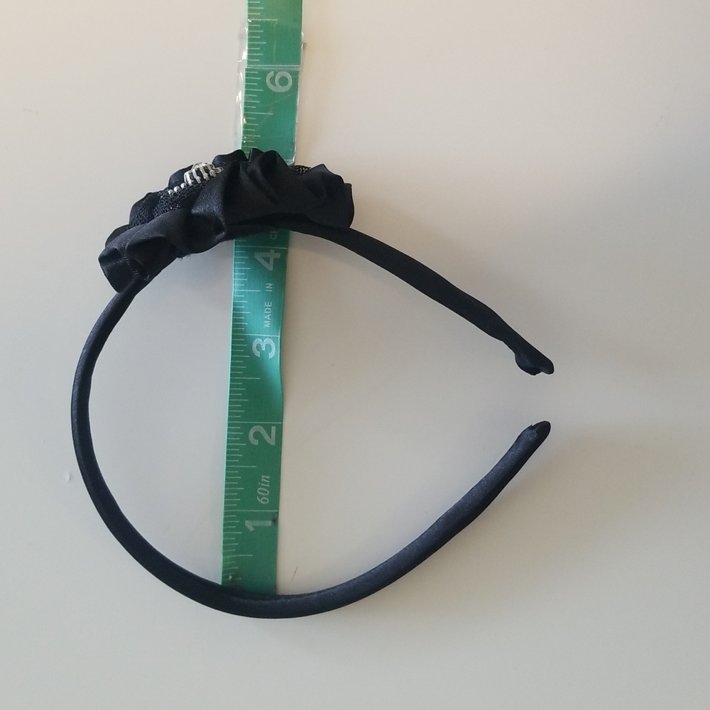 Zipper black headband Flower Hair accessories - Picture 6 of 9